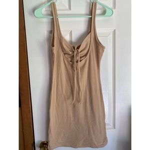 Mini nude dress